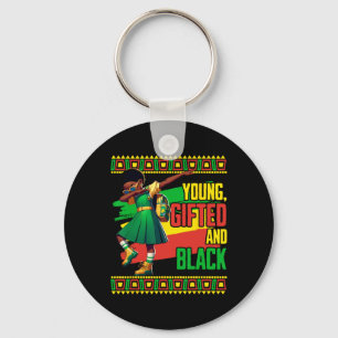 Young Gifted And Black History Month Juneteenth Da Key Ring