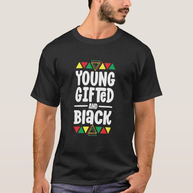 Young Gifted And Black History Shirts For Kids Boy (Front)