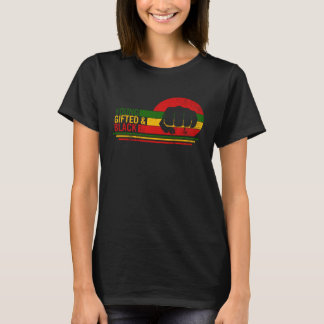 Young Gifted & Black History Month Afro Woman BLM  T-Shirt