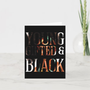 Young Gifted Black Juneteenth Black History Month  Card