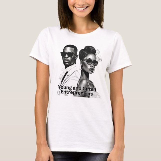 Young Gifted Entrepreneurs business gift T-Shirt (Front)