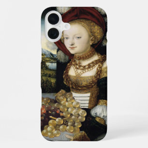 YOUNG GIRL ,ANTIQUE VINEYARD GRAPES AND WINE iPhone 16 PLUS CASE
