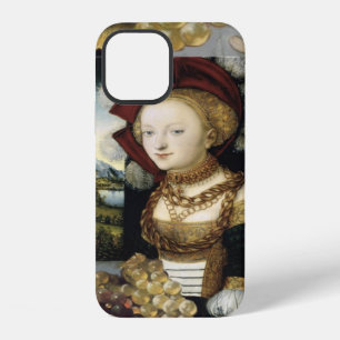 YOUNG GIRL ,ANTIQUE VINEYARD GRAPES AND WINE iPhone 12 CASE