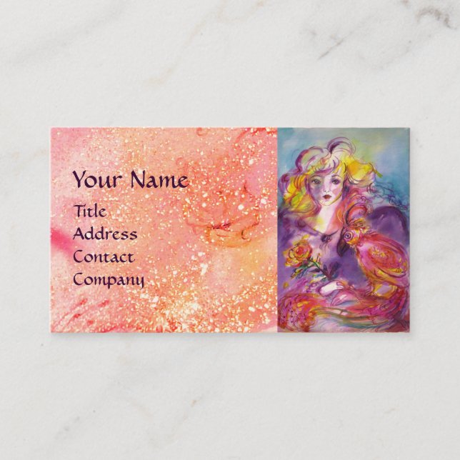 Young Girl ,Beauty Hair Salon,Makeup Artist Business Card (Front)