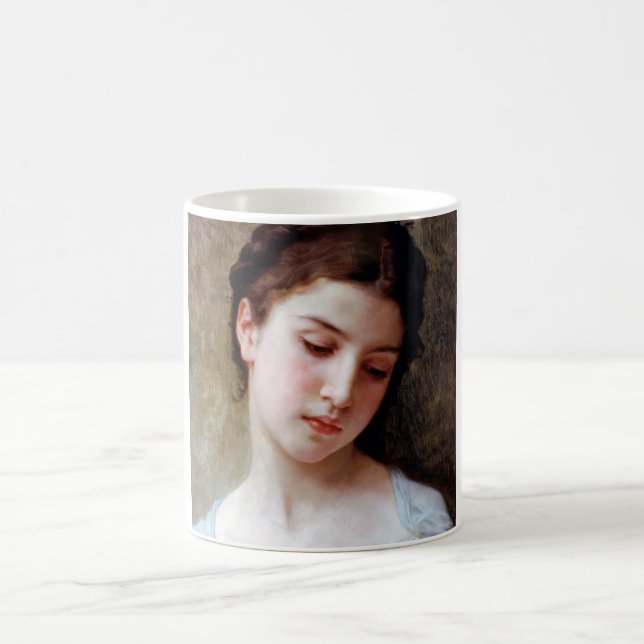 Young Girl, Bouguereau Coffee Mug (Center)