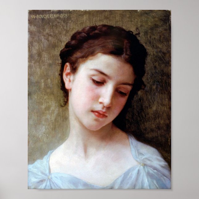 Young Girl, Bouguereau Poster (Front)