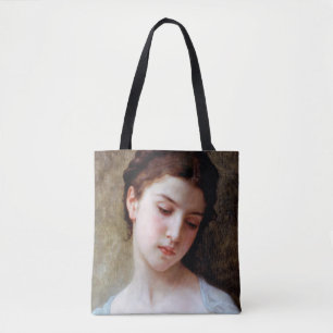 Young Girl, Bouguereau Tote Bag