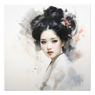 Young Girl Geisha Photo Print