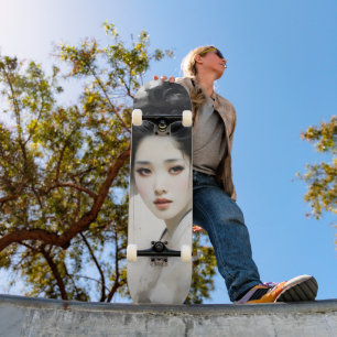Young Girl Geisha Skateboard