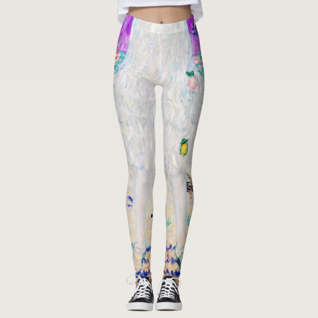 Young Girl, Gustav Klimt Leggings (Front)