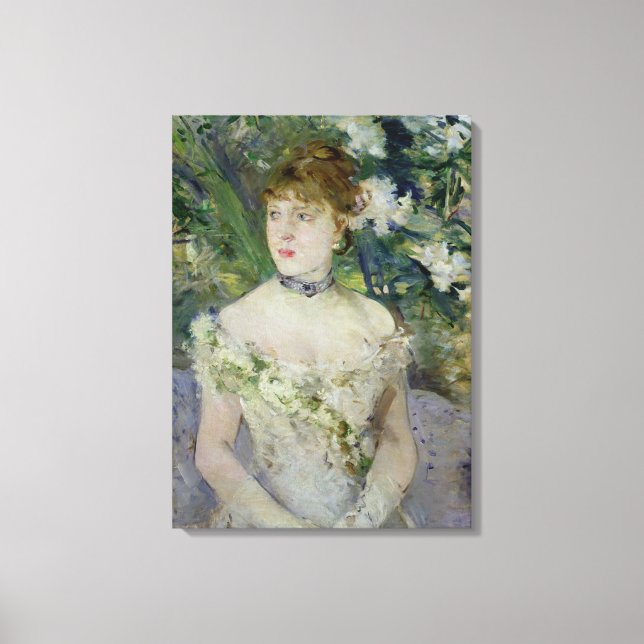 Young girl in a ball gown, 1879 canvas print (Front)