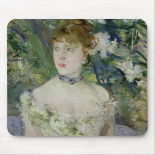 Young girl in a ball gown, 1879 mouse mat