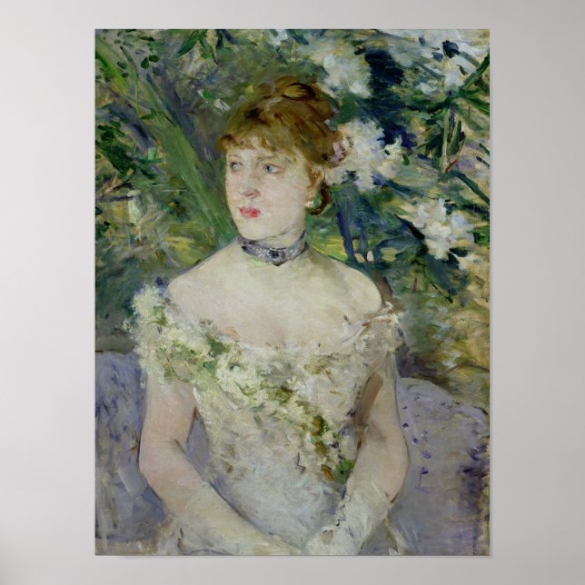 Young girl in a ball gown, 1879 poster (Front)