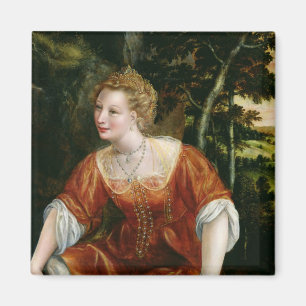 Young Girl in a Landscape Magnet