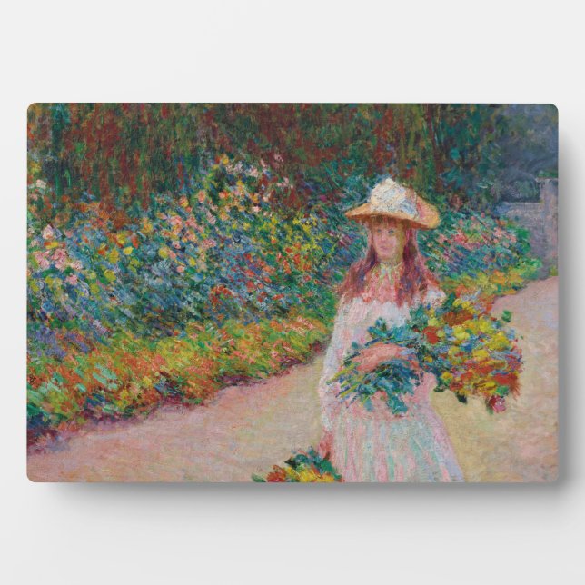 Young Girl in the Giverny Garden, 1888 Plaque (Front)