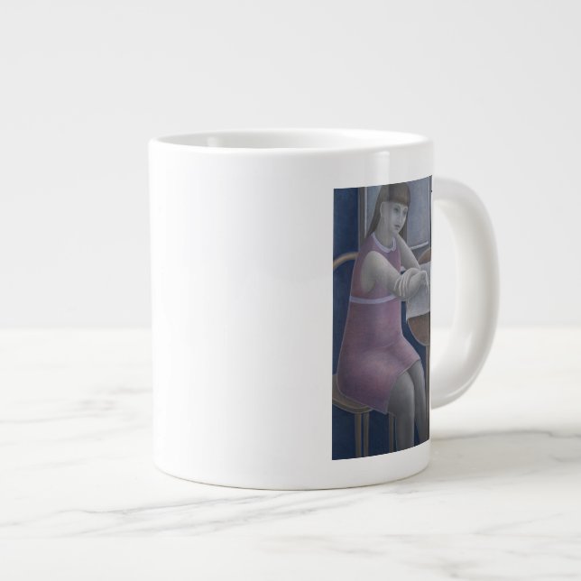 Young Girl Reading 2008 Large Coffee Mug (Front Right)