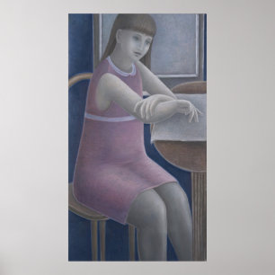 Young Girl Reading 2008 Poster