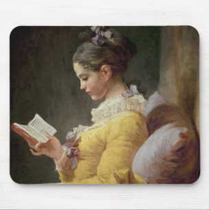 Young Girl Reading, c.1776 Mouse Mat