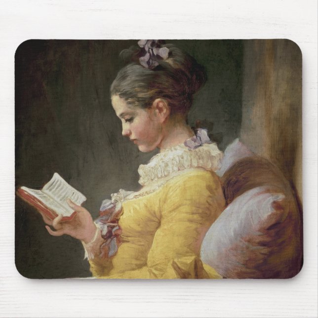 Young Girl Reading, c.1776 Mouse Mat (Front)