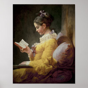 Young Girl Reading, c.1776 Poster