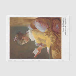 Young Girl Reading Jean-Honoré Fragonard Tissue Paper