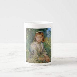 Young Girl With a Bird (by Berthe Morisot) Bone China Mug