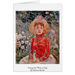 Young Girl With A Cage By Morisot Berthe