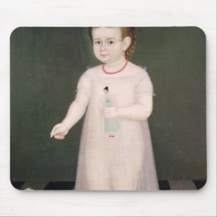 Young Girl with a Doll, 1838 Mouse Mat