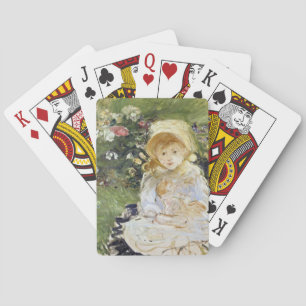 Young Girl with a Doll (by Berthe Morisot) Playing Cards