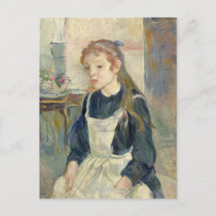 Young Girl with an Apron Berthe Morisot Postcard