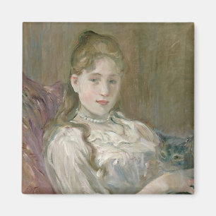 Young Girl with Cat, 1892 Magnet