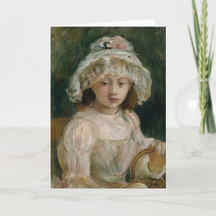 Young Girl with Hat Berthe Morisot Card