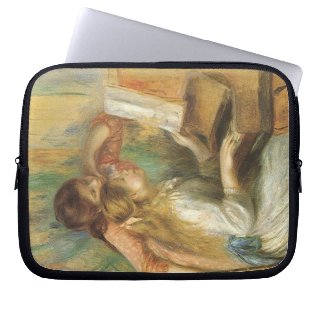 Young Girls at Piano by Pierre Renoir Laptop Sleeve (Front)