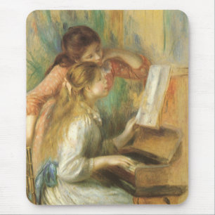 Young Girls at Piano by Pierre Renoir Mouse Mat