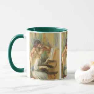 Young Girls at Piano by Pierre Renoir Mug