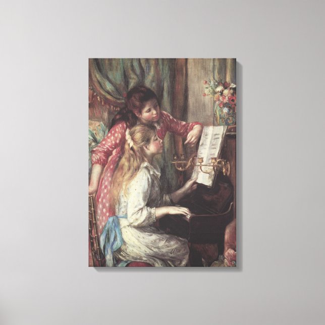 Young Girls at the Piano by Pierre Renoir Canvas Print (Front)
