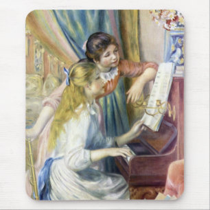 Young Girls at the Piano by Pierre Renoir Mouse Mat
