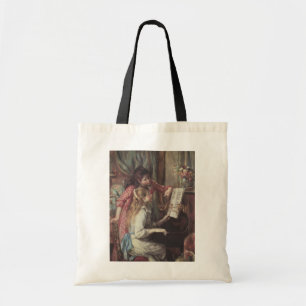 Young Girls at the Piano by Pierre Renoir Tote Bag