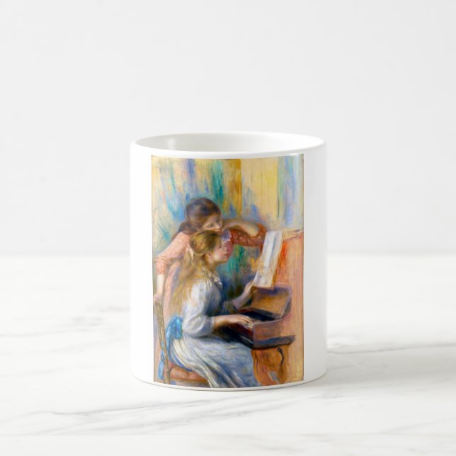 Young Girls at the Piano, Renoir Coffee Mug (Center)