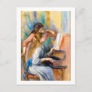 Young Girls at the Piano, Renoir Postcard