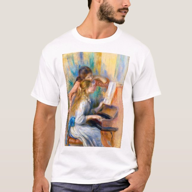 Young Girls at the Piano, Renoir T-Shirt (Front)