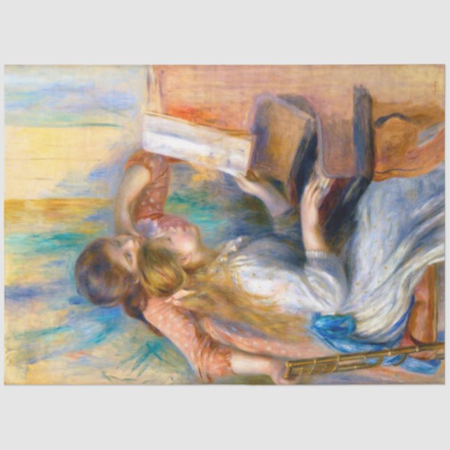 Young Girls at the Piano, Renoir Tissue Paper (Front)