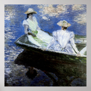 Young Girls in the Rowing Boat Poster