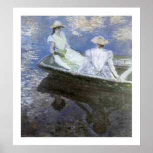 Young Girls in the Rowing Boat Poster