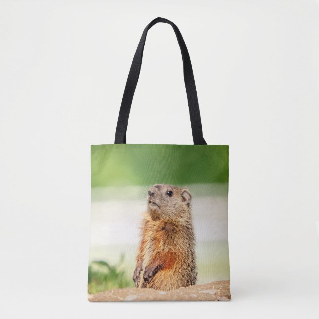 Young Groundhog Tote Bag (Front)