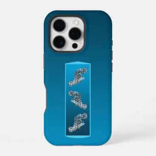 Young Grouper - Design gradient blue background iPhone 16 Pro Case