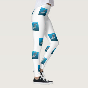 Young Grouper - Gradient blue background Leggings