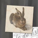 Young Hare | Albrecht Dürer Magnet<br><div class="desc">Albrecht Dürer’s Young Hare (1502) is a meticulously detailed watercolor painting showcasing a lifelike depiction of a hare. Renowned for its extraordinary realism, the artwork captures the texture of the hare’s fur, the delicate light in its eyes, and the subtle play of shadows. This masterpiece demonstrates Dürer’s skill in observation...</div>