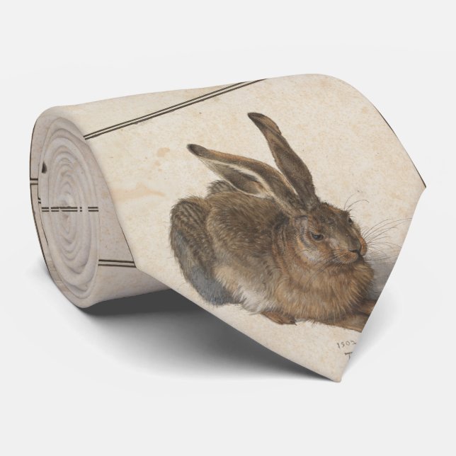 Young Hare by Albrecht Durer Tie (Rolled)