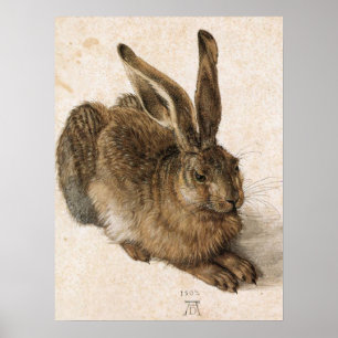 'Young Hare' Poster